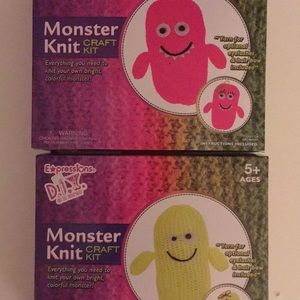 DIY knit your own monster kits